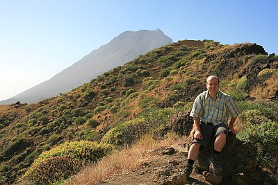 Attila Bertalan on Fogo, Cape Verde